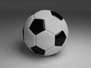 high quality classic football Model 3D
