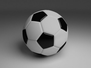 high quality classic football Model 3D