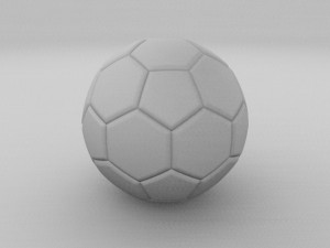 high quality classic football Model 3D