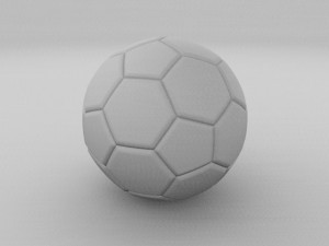 high quality classic football Model 3D