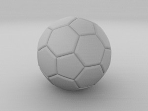 high quality classic football Model 3D