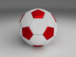 classic high quality football 3D Model