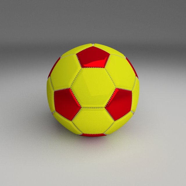 classic football 3D Модель .c4d .max .obj .3ds .fbx .stl .blend 