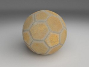 old used football 3D Model