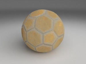 old used football 3D Model