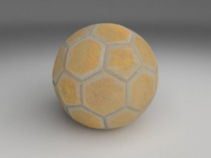 old used football 3D Model