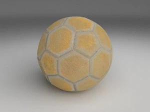 old used football 3D Model