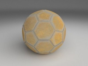 old used football 3D Model
