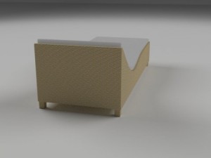 wicker lounge 3D Модель