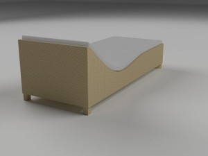 wicker lounge 3D Модель