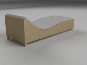 wicker lounge 3D Модель