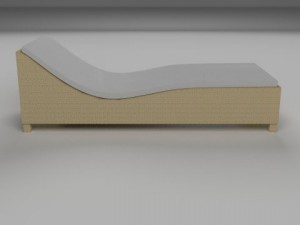 wicker lounge 3D Модель