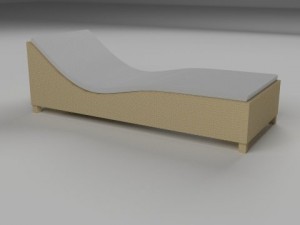 wicker lounge 3D Модель
