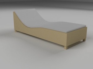 wicker lounge 3D Модель