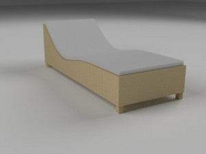 wicker lounge 3D Модель