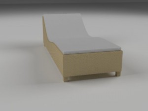 wicker lounge 3D Модель