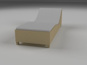 wicker lounge 3D Модель