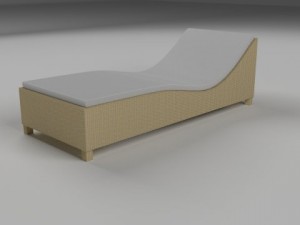 wicker lounge 3D Модель