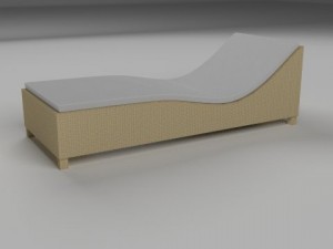 wicker lounge 3D Модель