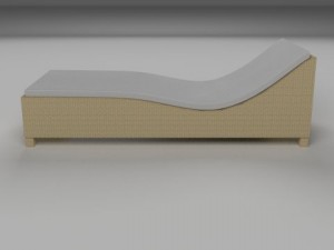 wicker lounge 3D Модель