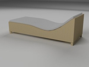 wicker lounge 3D Модель