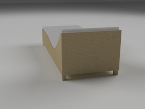 wicker lounge 3D Модель