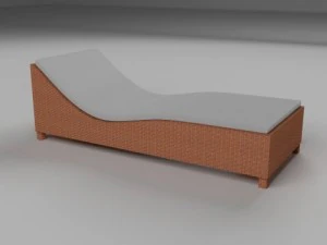 wicker lounge 3D Model