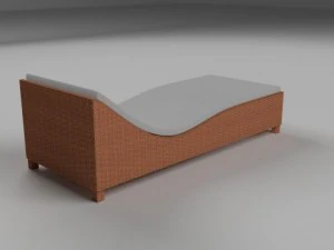 wicker lounge 3D Model