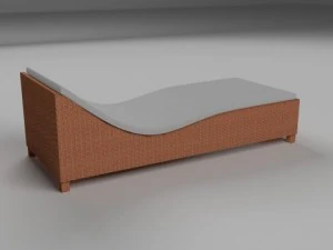 wicker lounge 3D Model