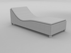 wicker lounge 3D 模型