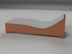 wicker lounge 3D Model