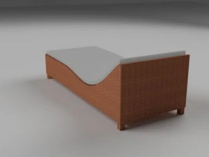wicker lounge 3D Model