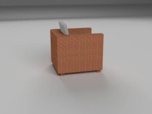 wicker armchair 3D Model