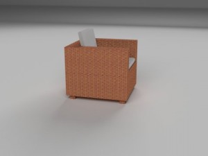 wicker armchair 3D Model
