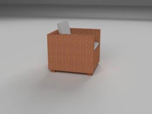 wicker armchair 3D Model