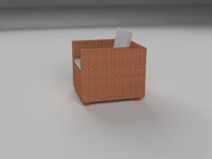 wicker armchair 3D Model