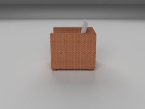 wicker armchair 3D Model