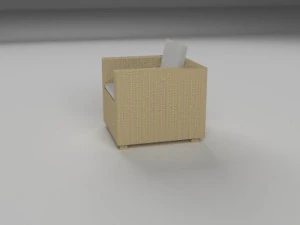 wicker armchair 3D Model