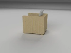 wicker armchair 3D Model