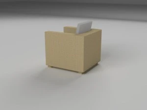 wicker armchair 3D Model