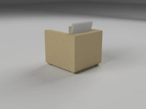 wicker armchair 3D Model