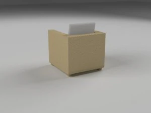 wicker armchair 3D Model