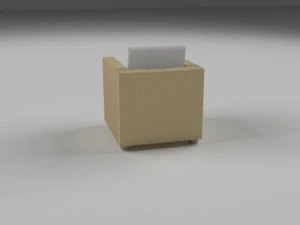 wicker armchair 3D Model