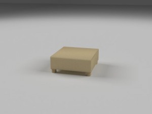 wicker table 3D Модель