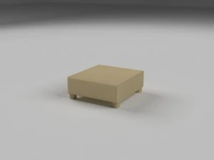 wicker table 3D Model