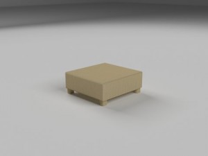 wicker table 3D Модель