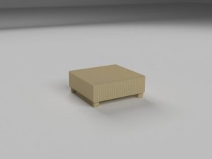 wicker table 3D Модель