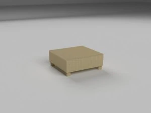 wicker table 3D Model