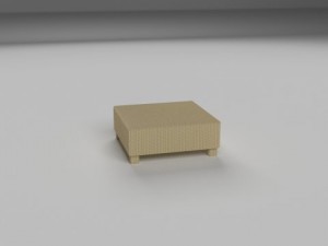 wicker table 3D Модель