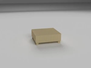wicker table 3D Model